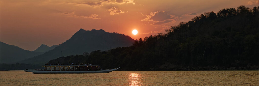 Fin de journée à Luang Prabang, Laos