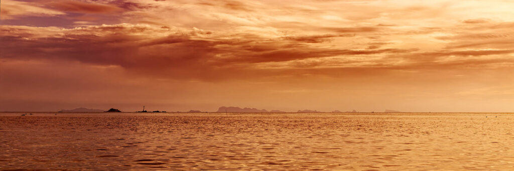 Au large de Paradise Beach, Koh Phangan, Thailande