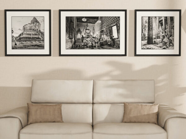 Triptyque noir et blanc 3 pi&egrave;ces &agrave; composer